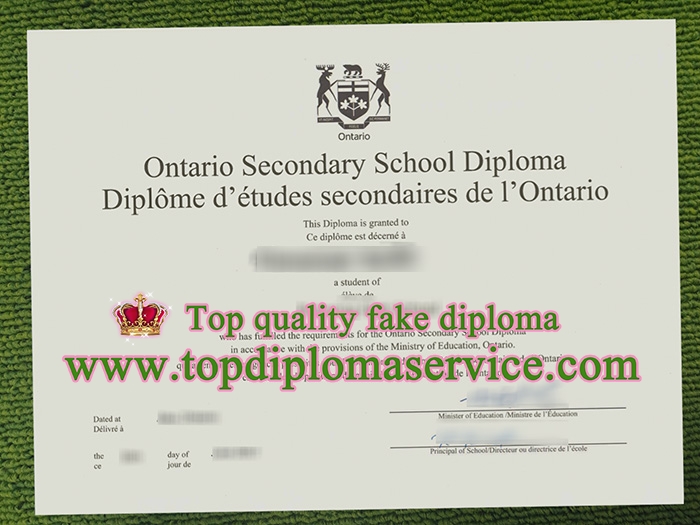 Ontario Secondary School Diploma, fake OSSD diploma,