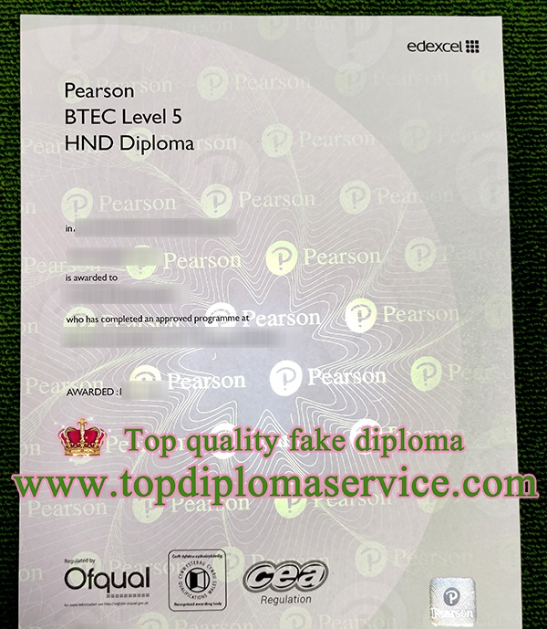 fake Pearson HND diploma