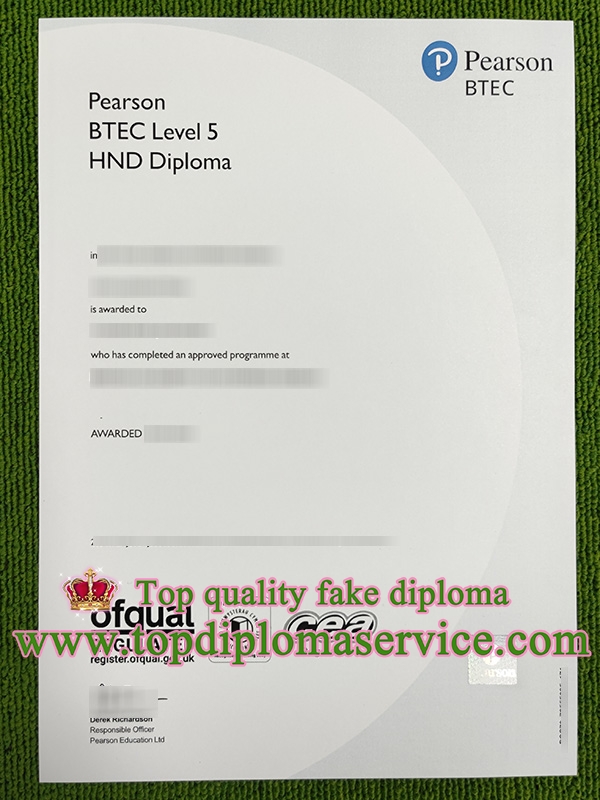 Pearson HND diploma, BTEC HND diploma,