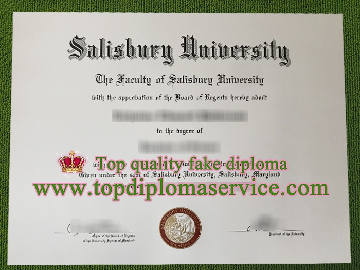 Salisbury University fake diploma, Salisbury University certificate,