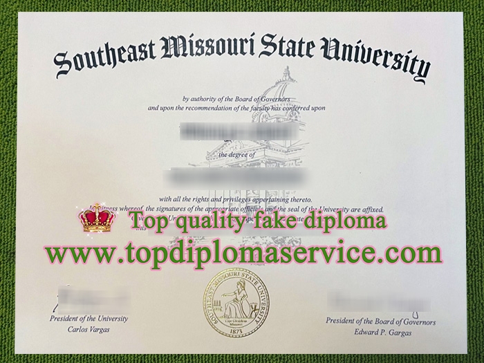 Southeast Missouri State University diploma, fake SEMO certificate,