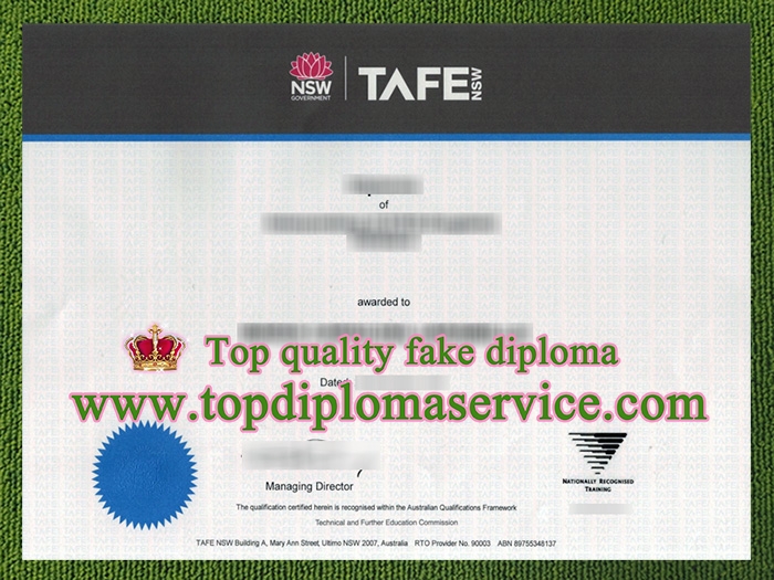 fake TAFE NSW diploma, TAFE NSW certificate 2022,