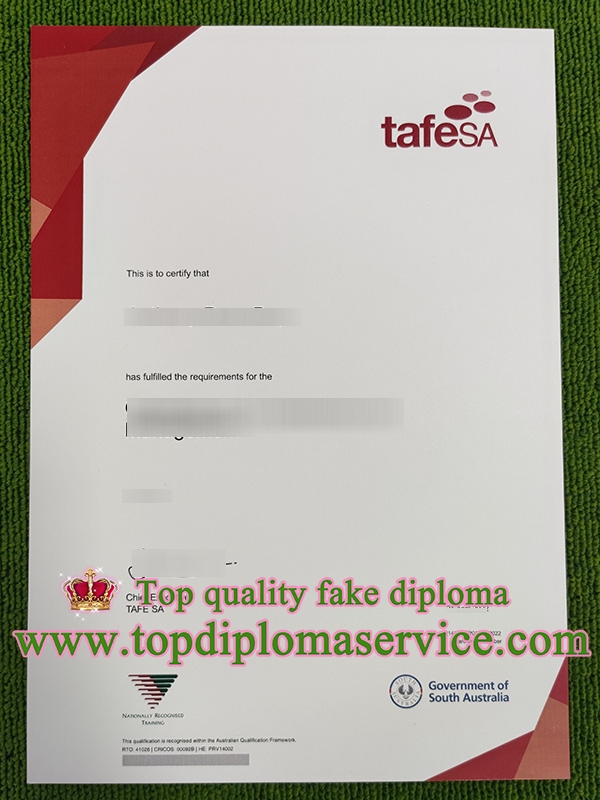 TAFE SA certificate, TAFE South Australia diploma,