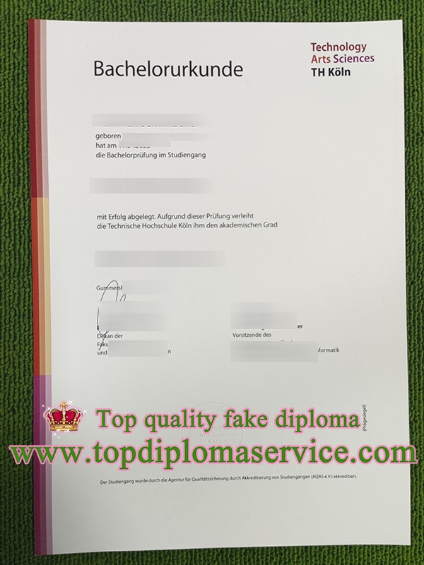 Technische Hochschule Köln urkunde, TH Köln diploma,