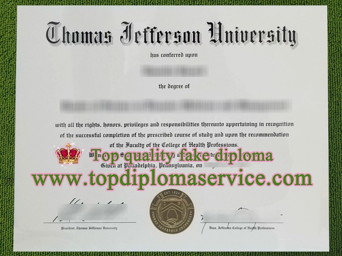 Thomas Jefferson University diploma, buy Thomas Jefferson University certificate,