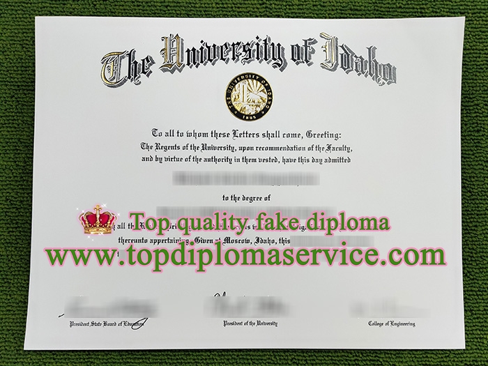University of Idaho fake diploma,