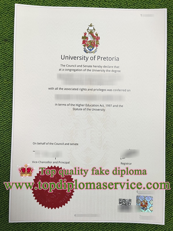 University of Pretoria fake degree,