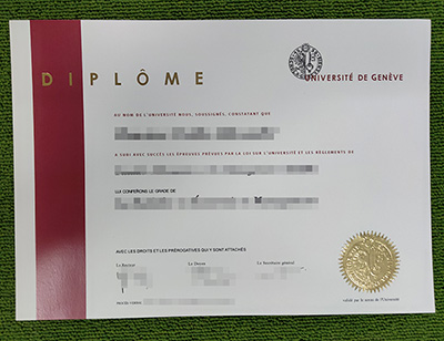 University of Geneva diploma,