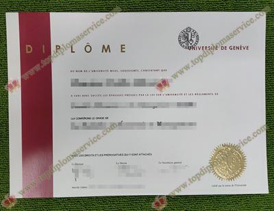 University of Geneva diploma,