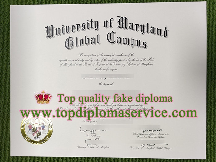 University of Maryland Global Campus diploma, fake UMGC diploma,