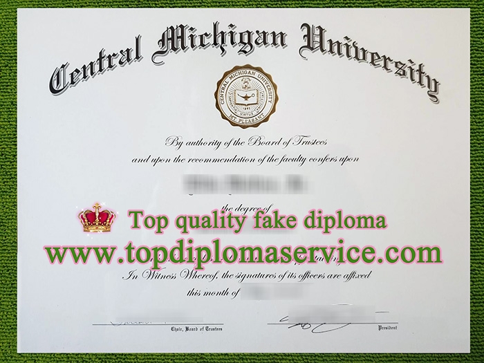 Central Michigan University diploma, Central Michigan University certificate,