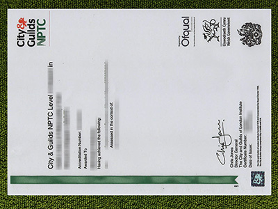 City & Guilds NPTC certificate, fake NPTC certificate,
