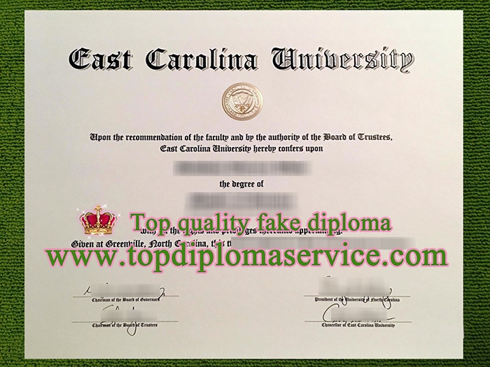 East Carolina University diploma, fake East Carolina University certificate,