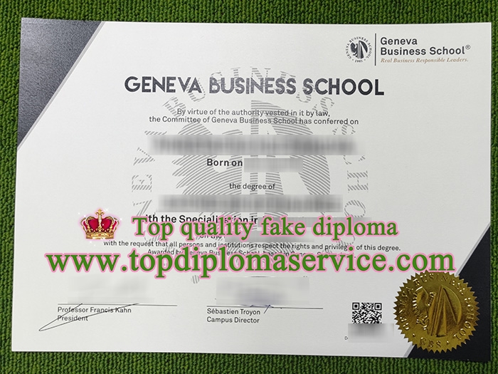 Geneva Business School diploma, Geneva Business School MBA degree,