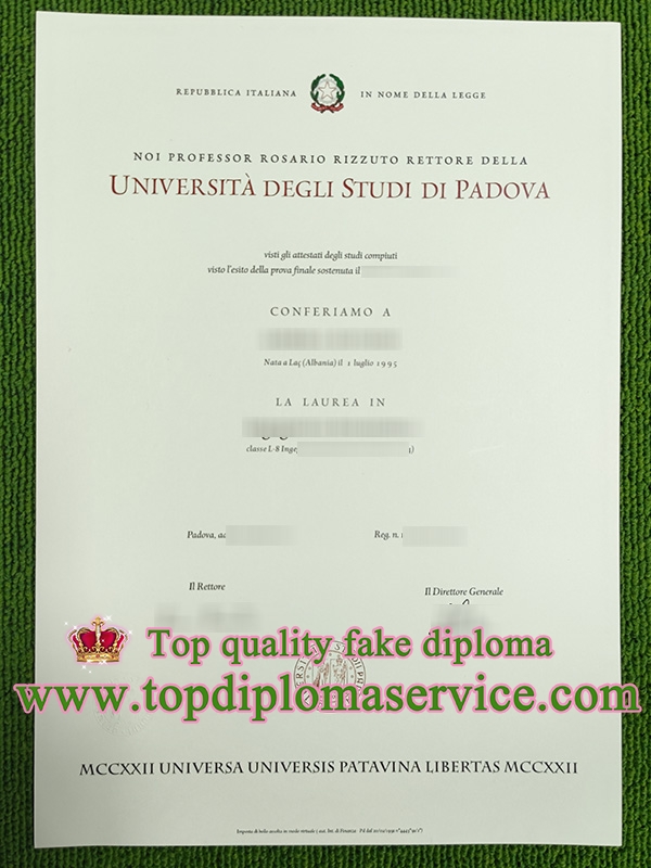 Università degli Studi di Padova laurea, University of Padua diploma,