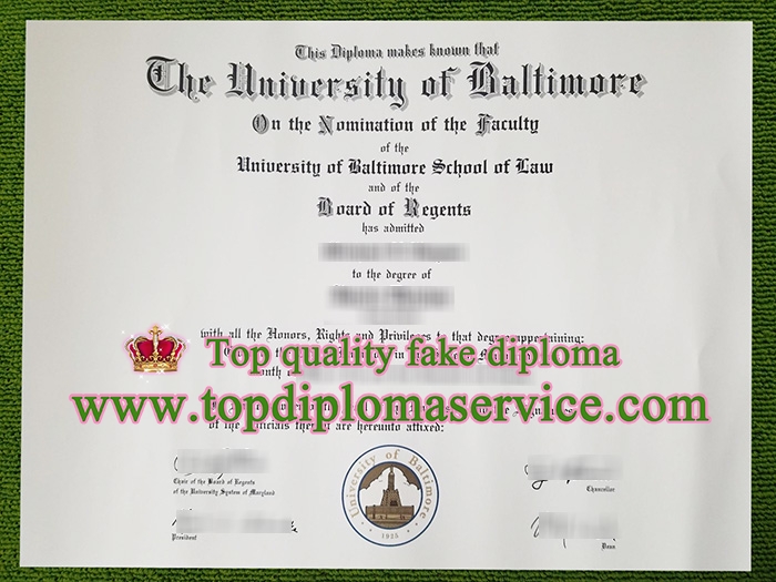 University of Baltimore diploma, fake University of Baltimore certificate,