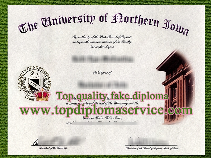 University of Northern Iowa diploma, fake UNI certificate,