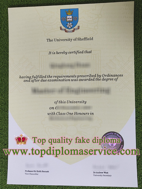 University of Sheffield degree, fake University of Sheffield certificate,
