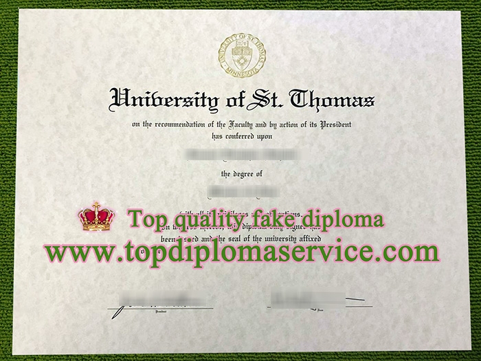 University of St. Thomas diploma, University of St. Thomas certificate,