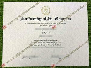 University of St. Thomas diploma, University of St. Thomas certificate,