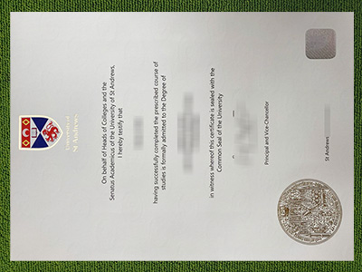 University of St Andrews degree, University of St Andrews fake certificate,