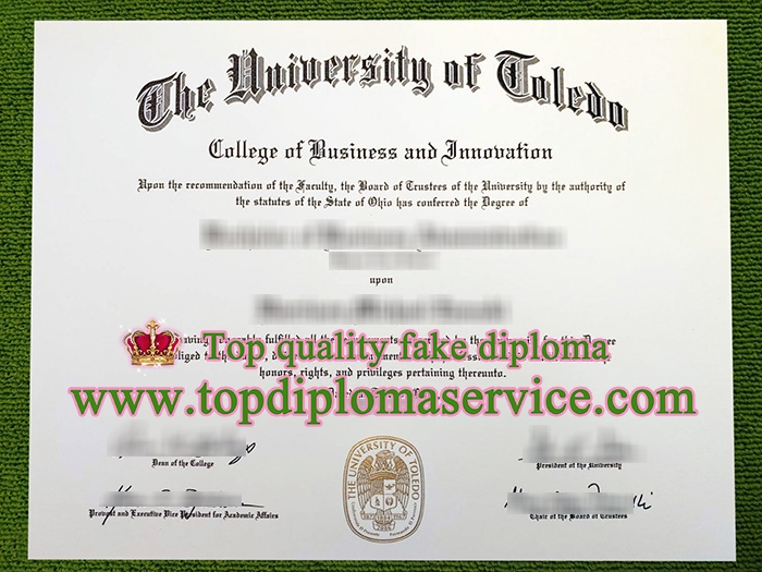 University of Toledo diploma, University of Toledo certificate,