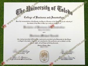University of Toledo diploma, University of Toledo certificate,