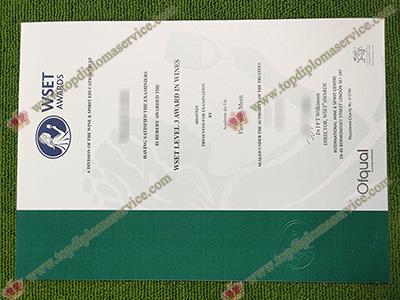 WSET Level 3 diploma,