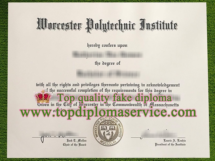 Worcester Polytechnic Institute diploma, Worcester Polytechnic Institute certificate,