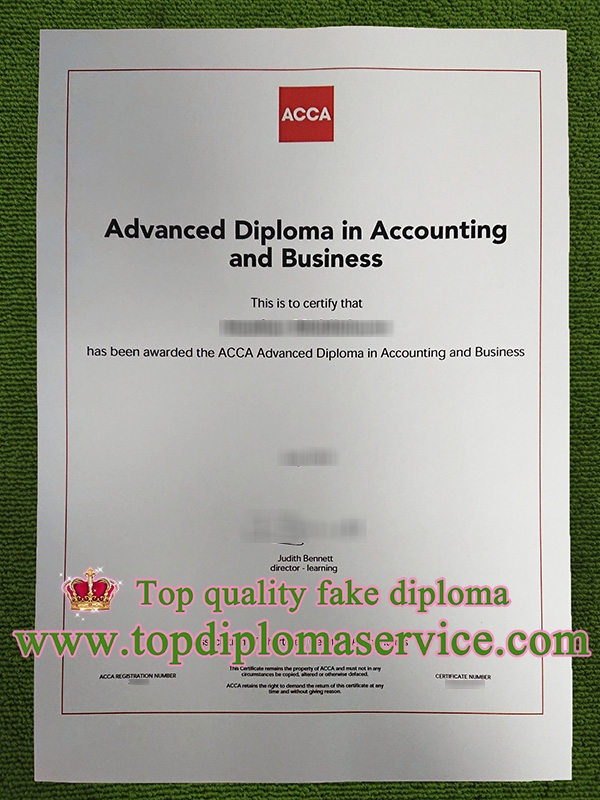 fake ACCA Advanced Diploma in accounting and business,