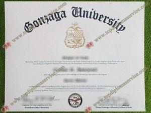 Gonzaga University diploma, Gonzaga University certificate,