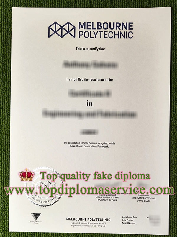 Melbourne Polytechnic certificate, fake TAFE certificate,