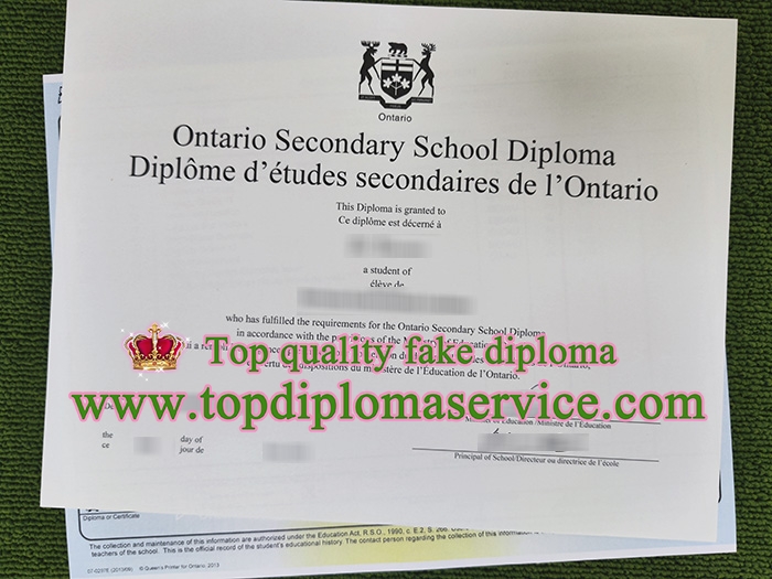 Ontario Secondary School Diploma, fake OSSD diploma,