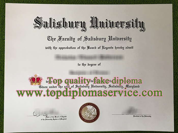 Salisbury University diploma, Salisbury University certificate,