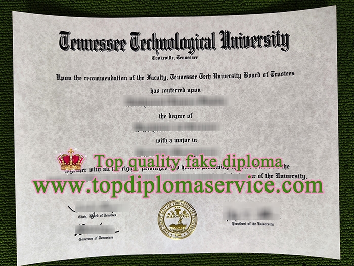 Tennessee Technological University diploma, fake Tennessee Tech diploma,
