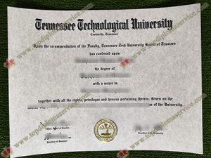 Tennessee Technological University diploma, fake Tennessee Tech diploma,