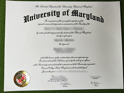 University of Maryland diploma, fake UMD certificate,