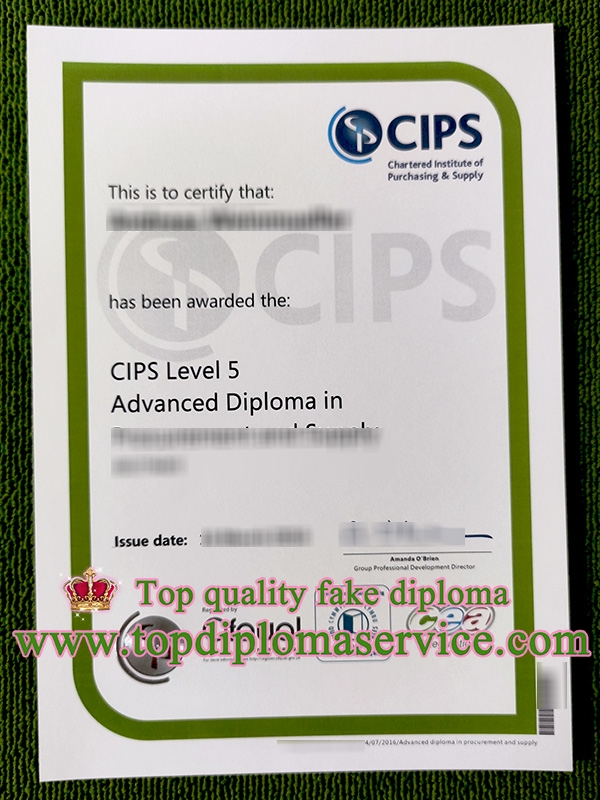 CIPS level 5 diploma, fake CIPS diploma,