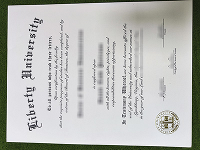 Liberty University fake diploma, Liberty University certificate,