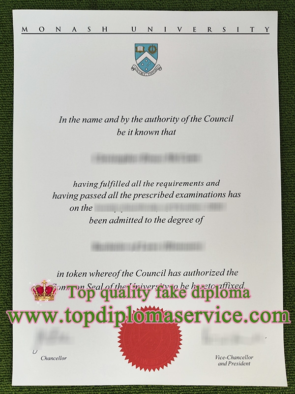 Monash University fake degree,