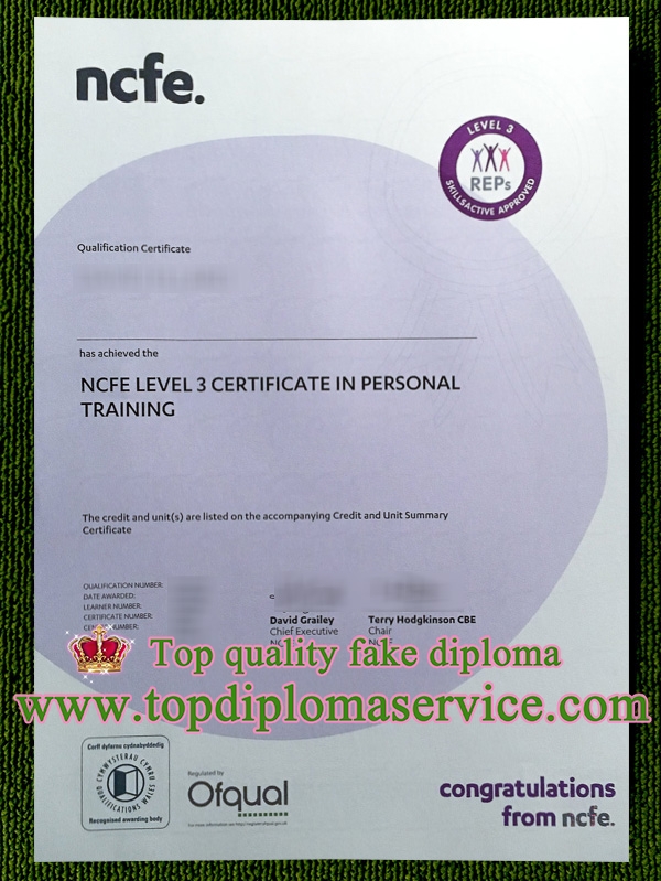 NCFE certificate, NCFE level 3 certificate, 