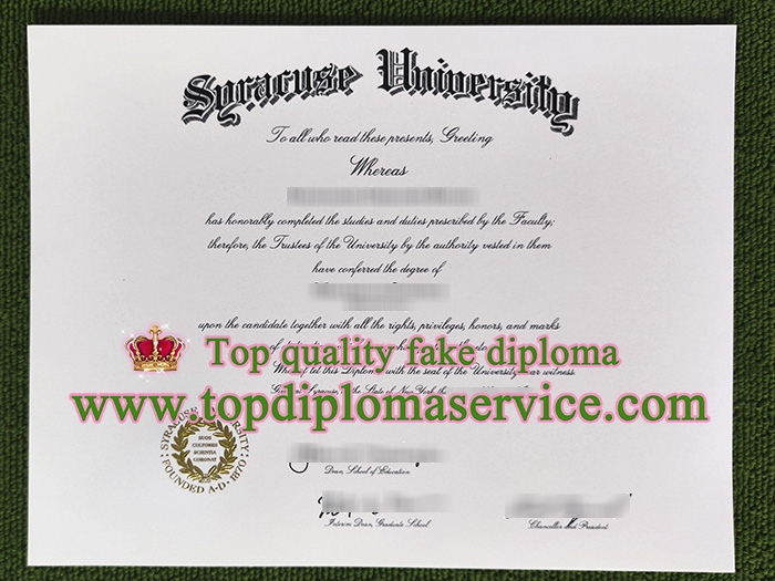 Syracuse University fake diploma,