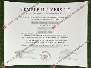 Temple University fake diploma, Temple University certificate,