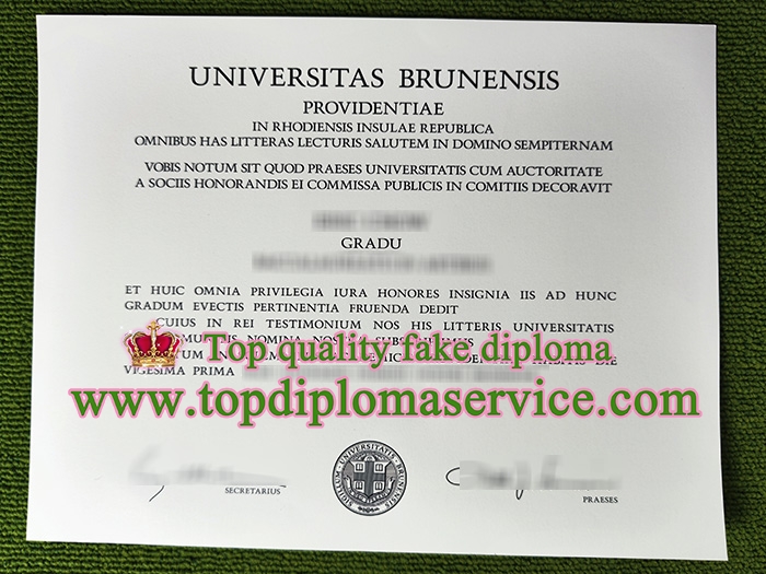 Brown University diploma, Brown University degree,