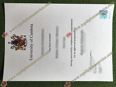 University of Cumbria fake degree, University of Cumbria certificate,