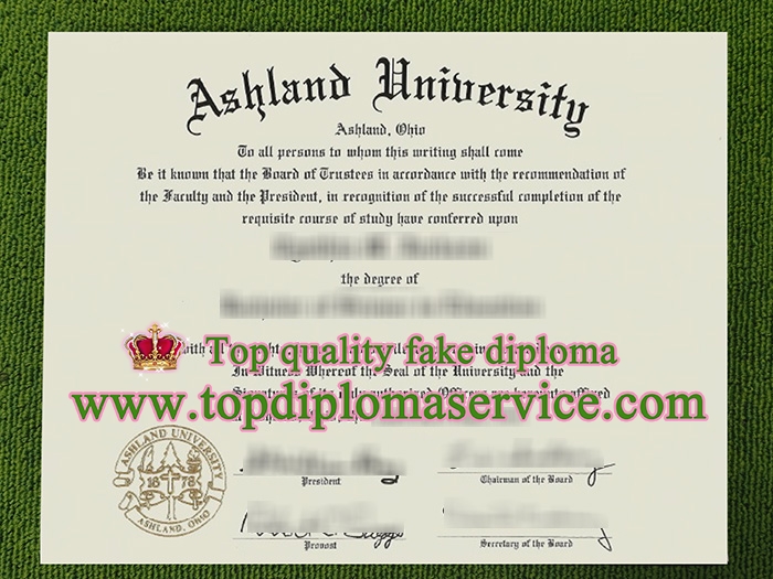 Ashland University diploma, fake Ashland University certificate,