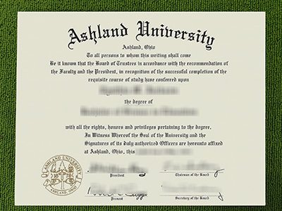 Ashland University diploma, fake Ashland University certificate,