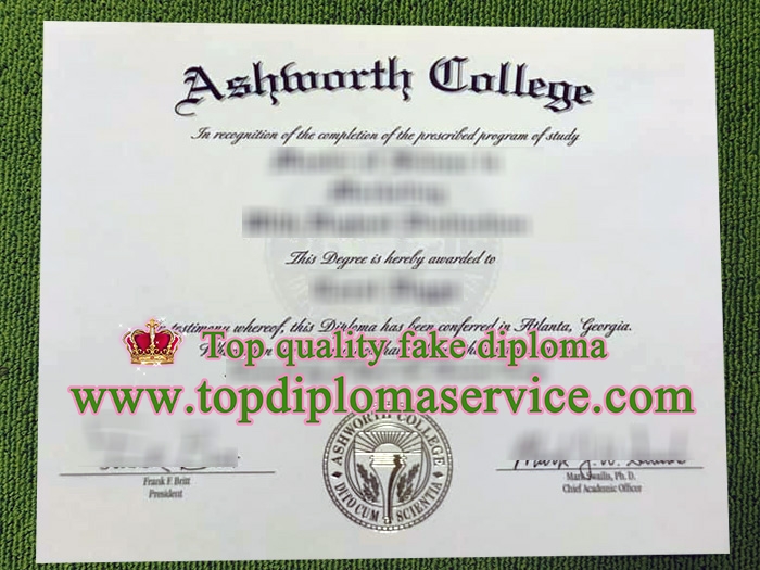 Ashworth College diploma, Ashworth College certificate,