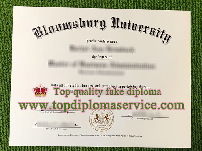 Bloomsburg University diploma, Bloomsburg University degree,