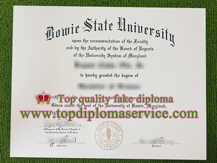 Bowie State University diploma, Bowie State University degree,